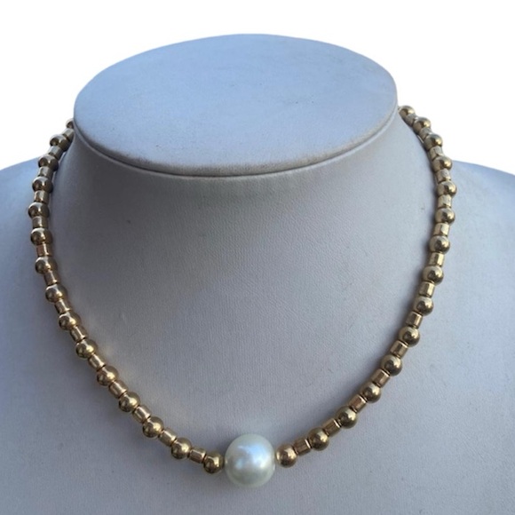 BEADED PEARL NECKLACE - Picture 1 of 2